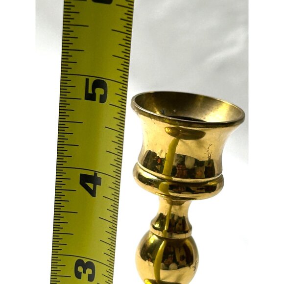 Vintage Seiden Solid Brass Candlestick Holder 5” Taper Candle Classic Decor - Picture 4 of 8